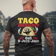 Taco Emergency Call 9 Juan Juan Cinco De Mayo Mexican Men's T-shirt Back Print Gifts for Old Men