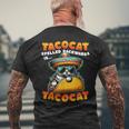 Tacocat Spelled Backwards Is Tacocat Mexican Taco Cat Men's T-shirt Back Print Gifts for Old Men