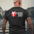 Taekwondo Dad Martial Arts Lovers Mens Back Print T-shirt Gifts for Old Men