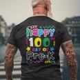 Teacher Student 100Th Day Of Pre-K 100 Days Of School Men's T-shirt Back Print Gifts for Old Men