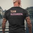 Team Alexander T-Shirt mit Rückendruck Geschenke für alte Männer