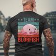 Team Blobfisch Deep Sea Fish Blobfish T-Shirt mit Rückendruck Geschenke für alte Männer