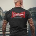 Team Graham Proud Family Name Lifetime Member King Of Names Men's T-shirt Back Print Gifts for Old Men