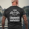 Team Lagarde Lifetime Member Legend Name Tshirts Mens Back Print T-shirt Gifts for Old Men