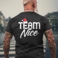 Team Nice Couple Matching Outfit Team Naughty Men's T-shirt Back Print Gifts for Old Men