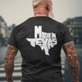 Texas Map Made In Texas Throwback Classic Men's T-shirt Back Print Gifts for Old Men