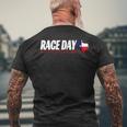 Texas Racing Race Day Auto Motorsport Speedway Men's T-shirt Back Print Gifts for Old Men
