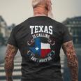 Texas Ruft An Und Ich Muss Gehen Black T-Shirt mit Rückendruck Geschenke für alte Männer