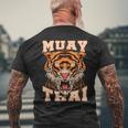 Thai Boxer Tiger Muay Thai T-Shirt mit Rückendruck Geschenke für alte Männer