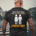 Thank A Straight Person Today For Your Existence Men's T-shirt Back Print Gifts for Old Men