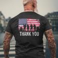 Thank You Us Flag Men's T-shirt Back Print Gifts for Old Men