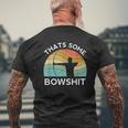 Thats Some Bowshit Archery Bow Compound Shoot Mens Back Print T-shirt Gifts for Old Men