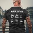 Things Die Ich In Meiner Freizeit Mache T-Shirt mit Rückendruck Geschenke für alte Männer