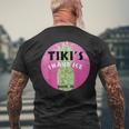 Tiki's Snow Cone Shave Ice Pineapple Summer Men's T-shirt Back Print Gifts for Old Men