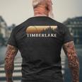 Timberlake Va Vintage Evergreen Sunset Eighties Retro Men's T-shirt Back Print Gifts for Old Men