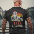 TitisaurusRex Dinosaur Titi Saurus Family Matching Men's T-shirt Back Print Gifts for Old Men