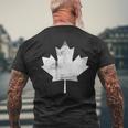 Toronto Canada Maple Leaf Distressed Vintage Retro Fan Men's T-shirt Back Print Gifts for Old Men