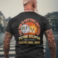 Total Solar Eclipse 040824 Cleveland Ohio Men's T-shirt Back Print Gifts for Old Men