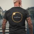 Total Solar Eclipse 2024 8Th April Totality 04082024 Texas Men's T-shirt Back Print Gifts for Old Men