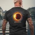 Total Solar Eclipse 2024 Spring April 8Th 2024Men's T-shirt Back Print Gifts for Old Men