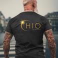 Total Solar Eclipse 2024 State Ohio Totality April 8 2024 Men's T-shirt Back Print Gifts for Old Men