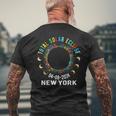 Total Solar Eclipse 2024 Totality April 8 2024 New York Usa Men's T-shirt Back Print Gifts for Old Men