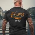 Total Solar Eclipse 2024 Usa Ohio Path Of Totality Men's T-shirt Back Print Gifts for Old Men
