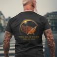 Total Solar Eclipse April 8 2024 America Map Totality Men's T-shirt Back Print Gifts for Old Men