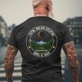 Total Solar Eclipse April 8 2024 Erie Pennsylvania Memorial Men's T-shirt Back Print Gifts for Old Men