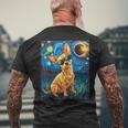 Total Solar Eclipse Chihuahua Dog Men's T-shirt Back Print Gifts for Old Men