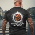 Total Solar Eclipse Mazatlan Mexico 2024 Astronomy Cat Men's T-shirt Back Print Gifts for Old Men