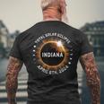 Total Solar Eclipse Path Of Totality April 8Th 2024 Indiana Men's T-shirt Back Print Gifts for Old Men
