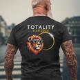 Totality 2024 Total Solar Eclipse Lion 4 8 2024 America Fun Men's T-shirt Back Print Gifts for Old Men