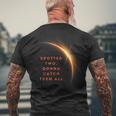 Totality Eclipse Twice In Lifetime Total Solar Eclipse 2024 Men's T-shirt Back Print Gifts for Old Men