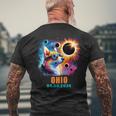 Totality Total Solar Eclipse 2024 Ohio Corgi Dog Men's T-shirt Back Print Gifts for Old Men