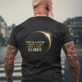 Totality Twice In A Lifetime Solar Eclipse 2024 Illinois Men's T-shirt Back Print Gifts for Old Men