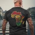 Traditional African Drumming Black History African Drum Men's T-shirt Back Print Gifts for Old Men
