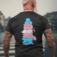 Transgender Cats Transgender Colours T-Shirt mit Rückendruck Geschenke für alte Männer