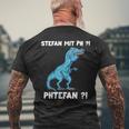 Trex Meme Dinosaur With Overbite Stefan With Ph Stephan S T-Shirt mit Rückendruck Geschenke für alte Männer