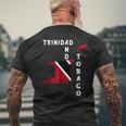 Trinidad And Tobago Map Pride Trinidadian Roots Flag Men's T-shirt Back Print Gifts for Old Men