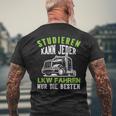 Trucker Studier Kann Jeder Trucker Fahren Nur Die Besten Truck T-Shirt mit Rückendruck Geschenke für alte Männer