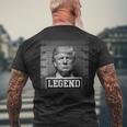 Trump 2024 Hot President Legend Trump Arrested Men's T-shirt Back Print Gifts for Old Men