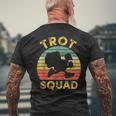 Turkey Trot Squad Thanksgiving Running Family Matching Men's T-shirt Back Print Gifts for Old Men