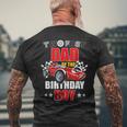 Two Fast Birthday Racing Car Dad Of The Birthday Boy Family Men's T-shirt Back Print Gifts for Old Men