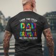 I Have Two Titles Dad And Grandpa Tie Dye Hippie Father's Day Mens Back Print T-shirt Gifts for Old Men