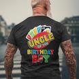 Uncle Of The Birthday Boy Uno Dad Papa Father 1St Bday Men's T-shirt Back Print Gifts for Old Men