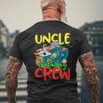 Uncle Birthday Crew Outer Space Planets Universe Party Men's T-shirt Back Print Gifts for Old Men