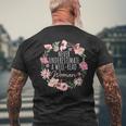 Never Underestimate Well-Read Woman Men's T-shirt Back Print Gifts for Old Men