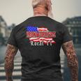 Union Ironworkers Local 11 New Jersey American Flag Tee Mens Back Print T-shirt Gifts for Old Men