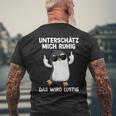 Unterschätz Mich Ruhig Das Wird Slogan Statement T-Shirt mit Rückendruck Geschenke für alte Männer